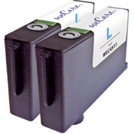 weCare Cartridge Lexmark 100 XL Blauw Combipack
