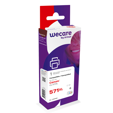 WeCare Cartridge compatible met Canon CLI-571 XL Grijs
