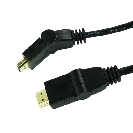 Scanpart HDMI Kabel + Ethernet 180° 2m