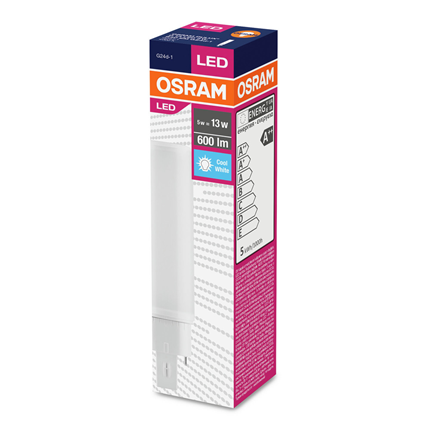Osram PL-C LED Lamp G24 5W 600Lm