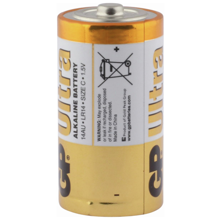 GP C 2 stuks Ultra Plus Alkaline Batterij
