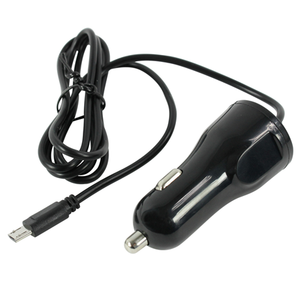 Scanpart autolader - micro USB 1,5amp zwart  zwart