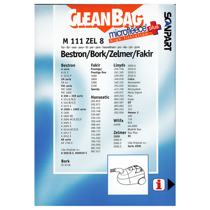 Cleanbag Microfleece+ M111ZEL8 Stofzak