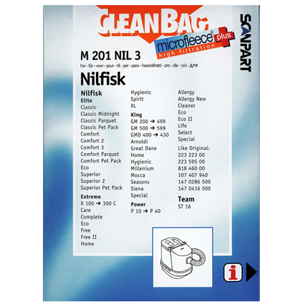 CleanBag Microfleece+ M201NIL3