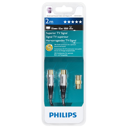 Philips PHILIPS 9,5MM (M)-(M) 2,0M GOLD SWV3113S/10