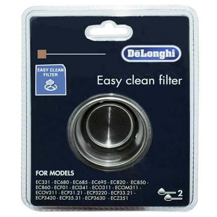 DeLonghi 2-Kops Easy Clean Filter DLSC401
