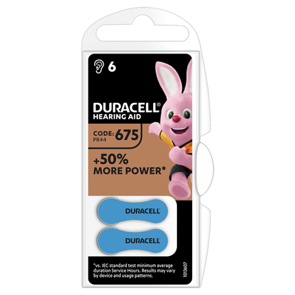 Image of Duracell 675 Knoopcel Zinc Air 9607758036191