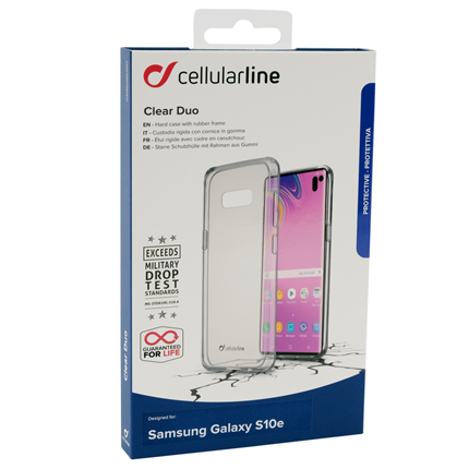Cellular Line Samsung S10e Backcover Clear Duo