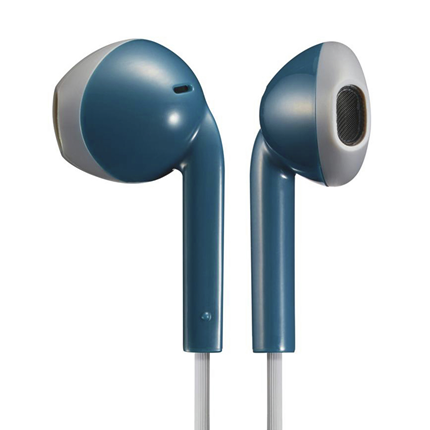 JVC hoofdtelefoon in-ear + microfoon blauw-grijs HA-F19M