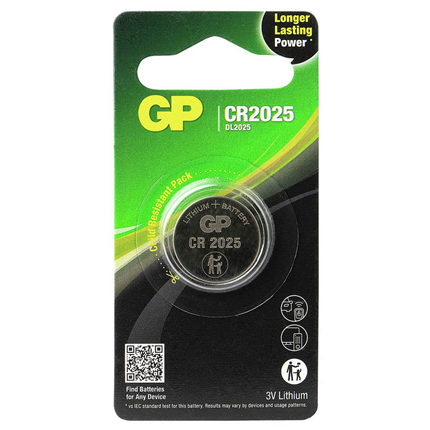GP CR2025 Knoopcel Lithium Batterij