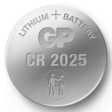 Pile bouton CR2025 Lithium - 3 V - Paquet de 4