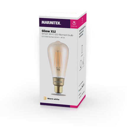 Marmitek LED Filament lamp E27 6W Dimbaar