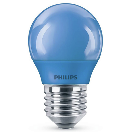 Philips LED Lamp E27 3,1W Blauw