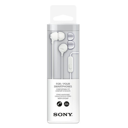 Sony hoofdtelefoon inner-ear wit MDR-EX15AP