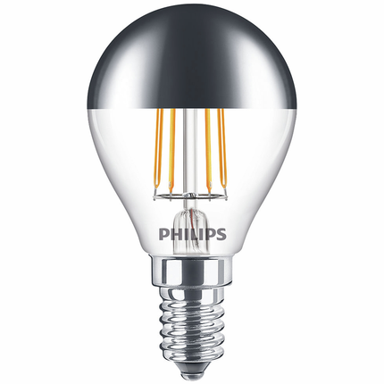 Philips LED lamp E14 4W 2700K Kogel Kopspiegel