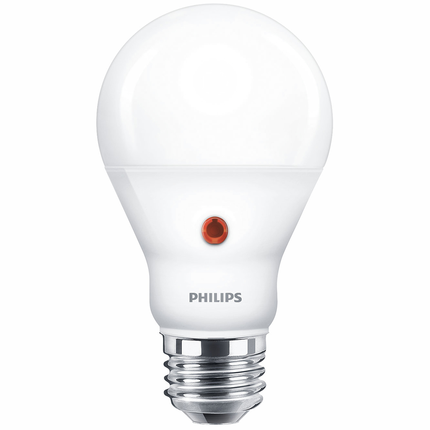 Philips LED lamp E27 7,5W 2700K Peer Mat + lichtsensor