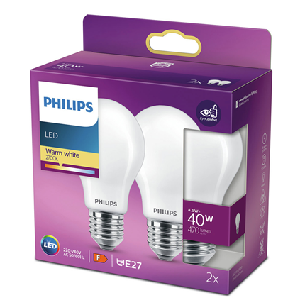 Philips LED Lamp E27 4,5W