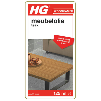 HG Verzorgende Meubelolie voor teak 140ml