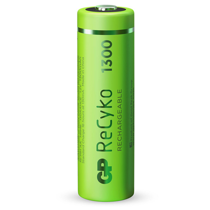 GP ReCyko AA 1300mAh 4 stuks Oplaadbare NiMH Batterij