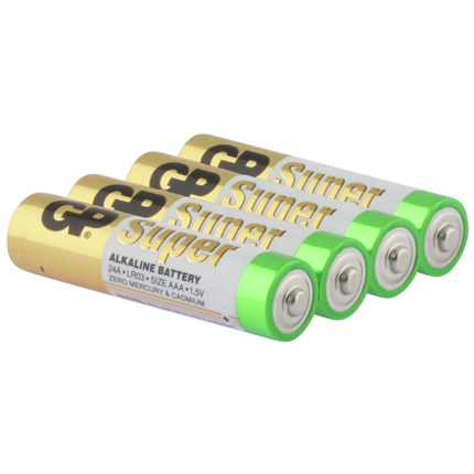 GP Super Alkaline AAA Baterijen 4 stuks