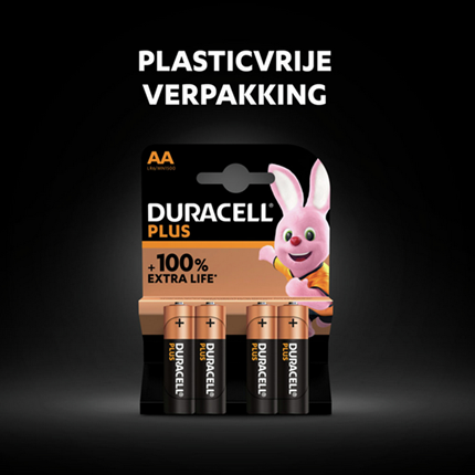 Duracell alkaline plus AA batterij