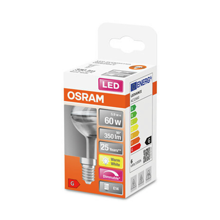 Osram ledlamp E14 5,9W 345Lm R50 dimbaar