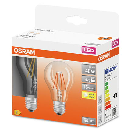 Osram ledlamp E27 4W 470Lm Classic A