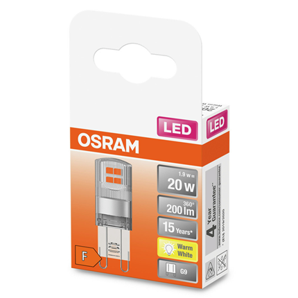 Osram ledlamp G9 1,9W 200Lm ledpin