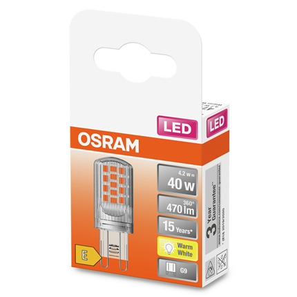 Osram ledlamp G9 3,8W 470Lm ledpin