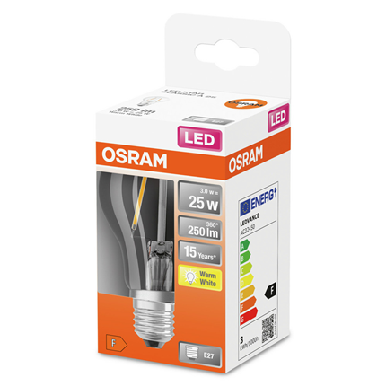 Osram OSRAM LED25 A 2,5W E27 827 BOX