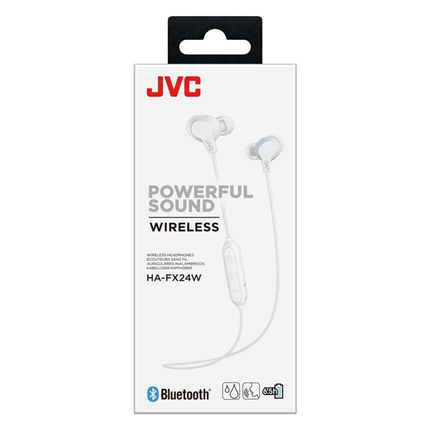 JVC Inner-Ear hoofdtelefoon HA-FX24 Wit Bluetooth