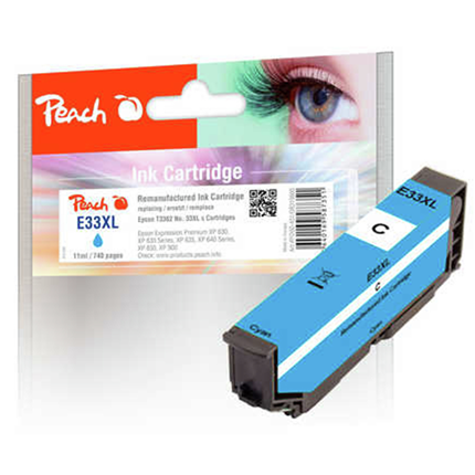 Peach Epson Cartridge 33 XL Blauw ± 740 Pagina's