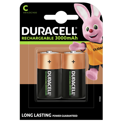 Duracell C 2200 Mah 2 stuks Oplaadbare NiMH Batterij