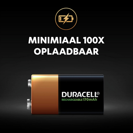 Duracell Oplaadbare batterij NiMH 9V A1 170mAh