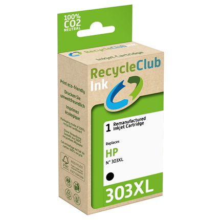 Recycle Club cartridge compatible met HP 303 XL Zwart