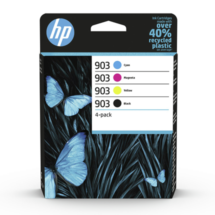 HP Cartridge 903 4-pack ± 300 pagina's (zwart), ± 315 pagina's (kleur)