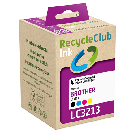 Recycle Club Cartridge compatible met Brother LC-3113 Multipack