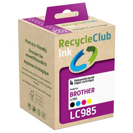 Recycle Club Cartridge compatible met Brother LC-985 Multipack