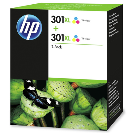 HP 301XL 2x Kleur ± 330 pagina&apos;s per cartridge