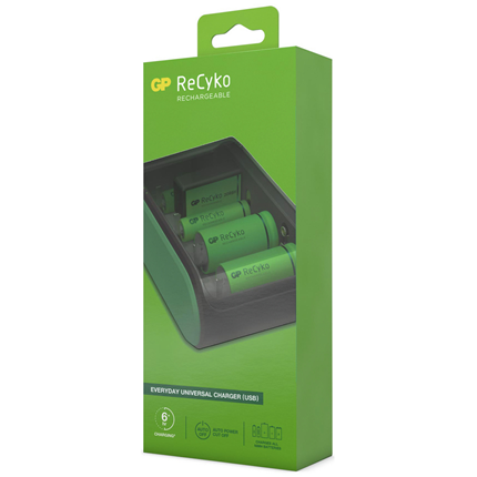 GP ReCyko Universeel Batterijlader USB B631