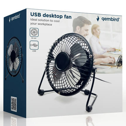 Gembird USB bureau ventilator Ø10cm