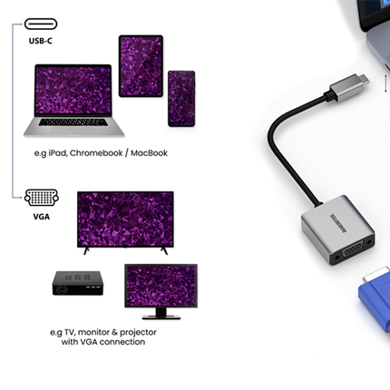 Marmitek Adapterkabel USB-C - VGA