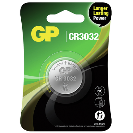 GP CR3032 Knoopcel Lithium Batterij