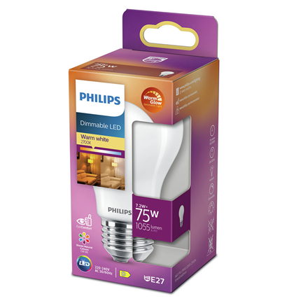 Philips Filament LED Classic Peer Mat 7,2W 1055Lm E27