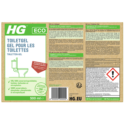 HG ECO Toiletgel 500 ml