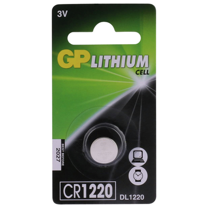GP CR1220 Knoopcel Lithium Batterij