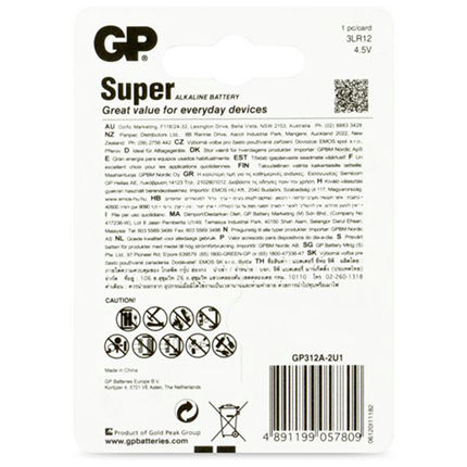 GP Super Alkaline 4,5V