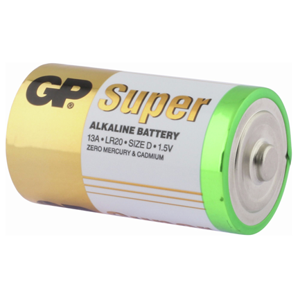 GP D 2 stuks Super Alkaline Batterij