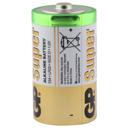 GP D 2 stuks Super Alkaline Batterij