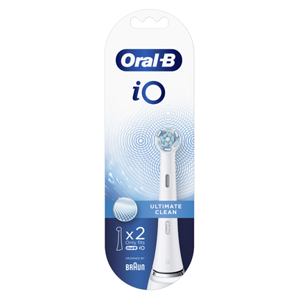 Oral-B tandenborstels iO Ultimate Clean 2 Stuks Wit